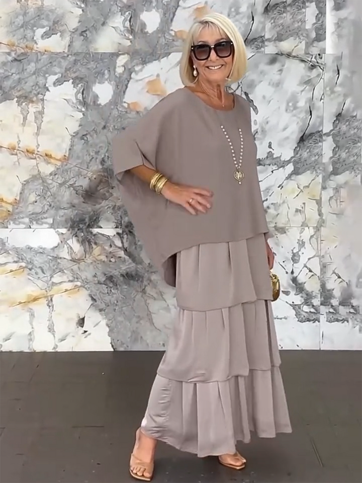 Fiona Gradient Clover Art Print Dress