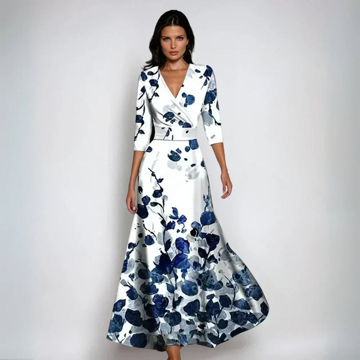Leviana™ | Elegant Floral Wrap Dress