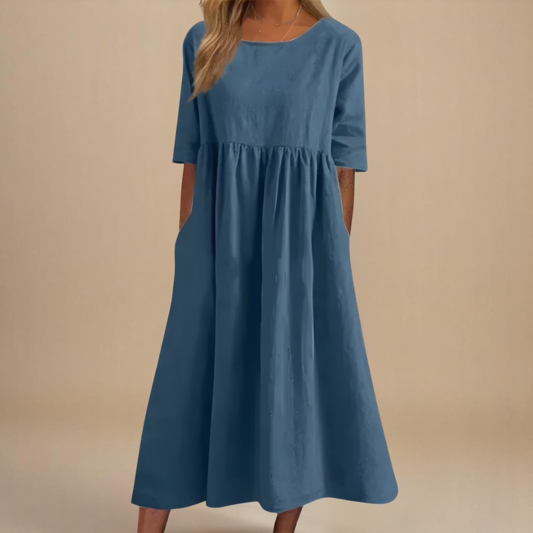 Leviana™ | Flattering Cotton Dress