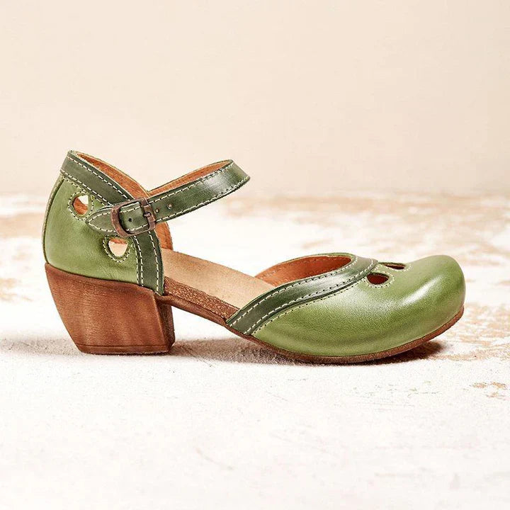 Amalia Comfortable Low Heel Sandals