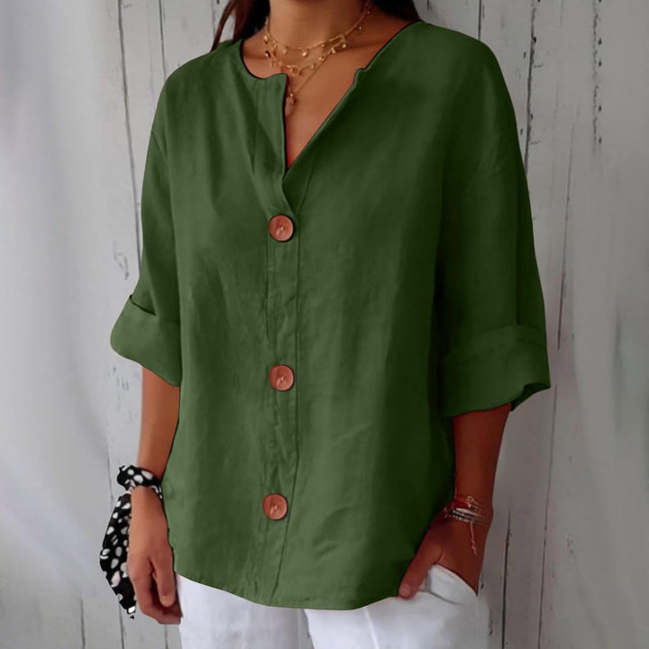 Leviana™ | Casual Linen Blouse