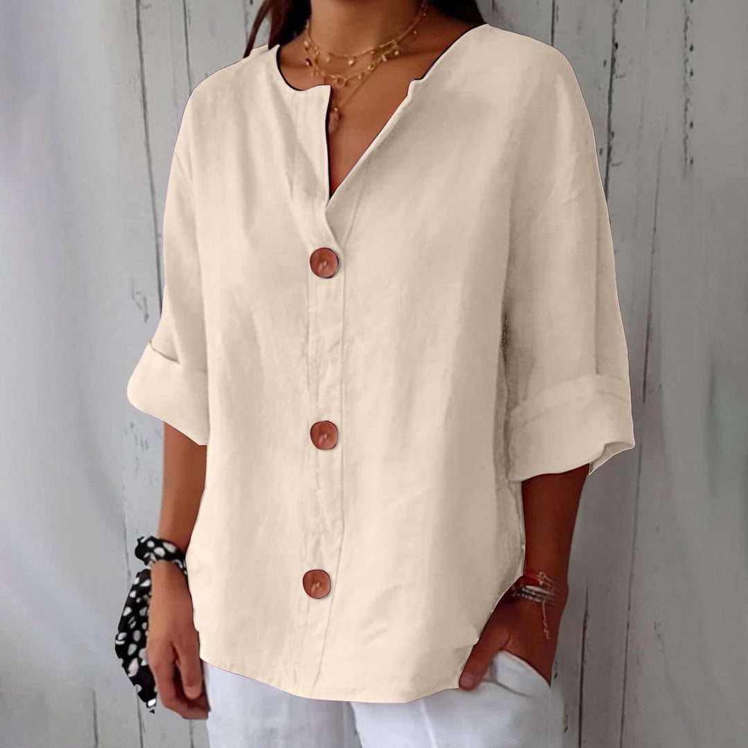 Leviana™ | Casual Linen Blouse