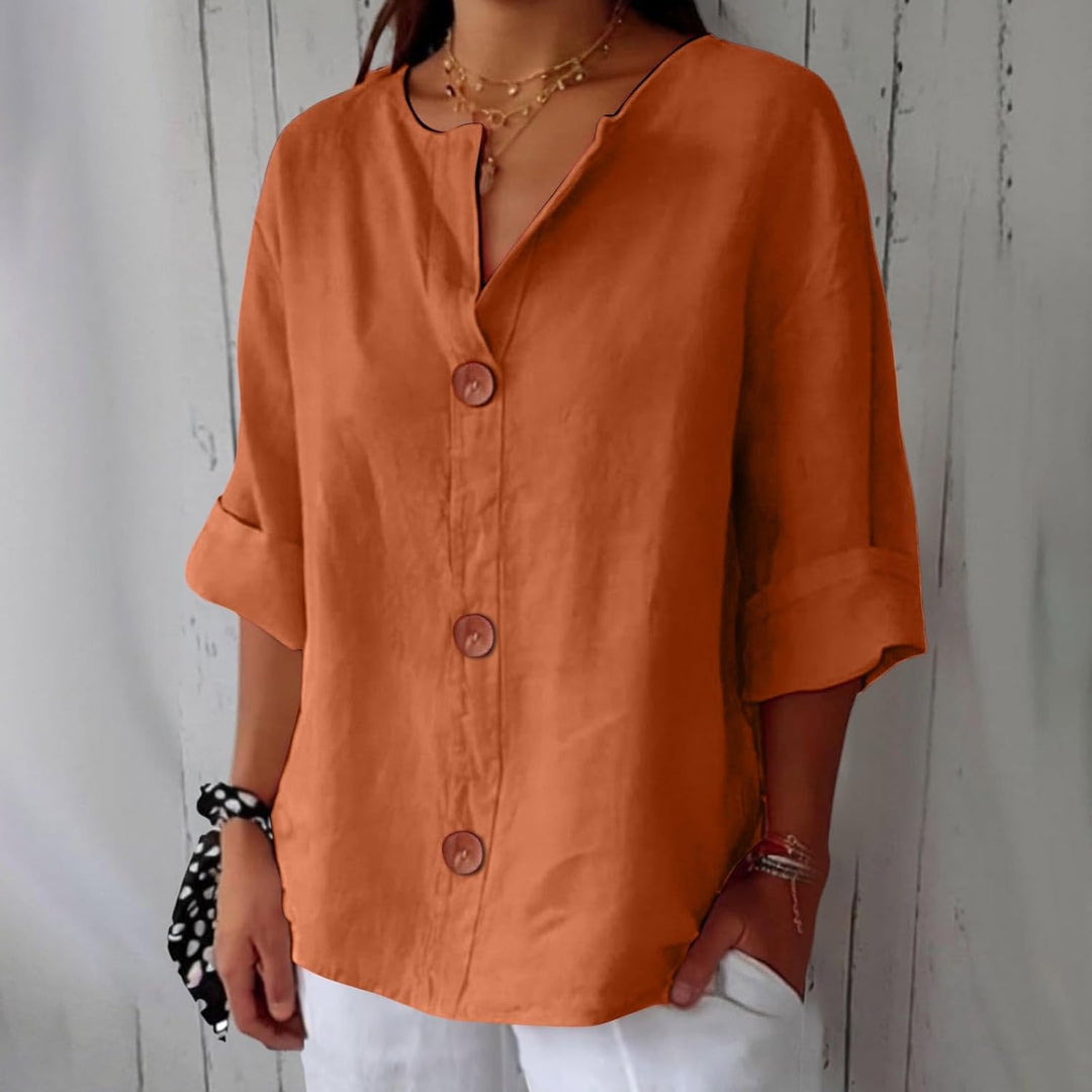 Leviana™ | Casual Linen Blouse