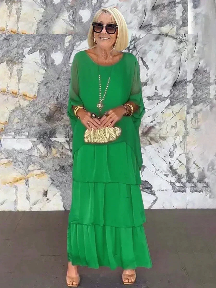 Fiona Gradient Clover Art Print Dress