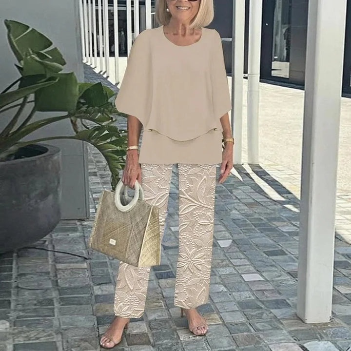 Genevieve | Stylish Trendy Print Two-Piece Set