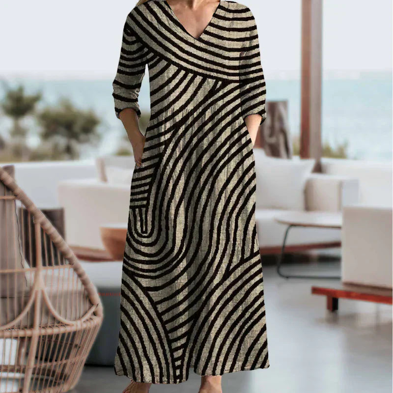 Leviana™ | Striped Vintage Dress