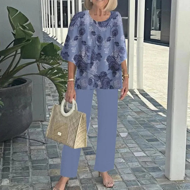 Genevieve | Stylish Trendy Print Two-Piece Set