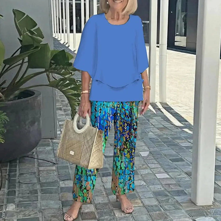 Genevieve | Stylish Trendy Print Two-Piece Set