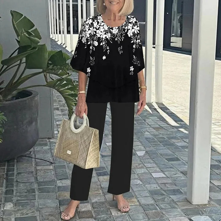 Genevieve | Stylish Trendy Print Two-Piece Set