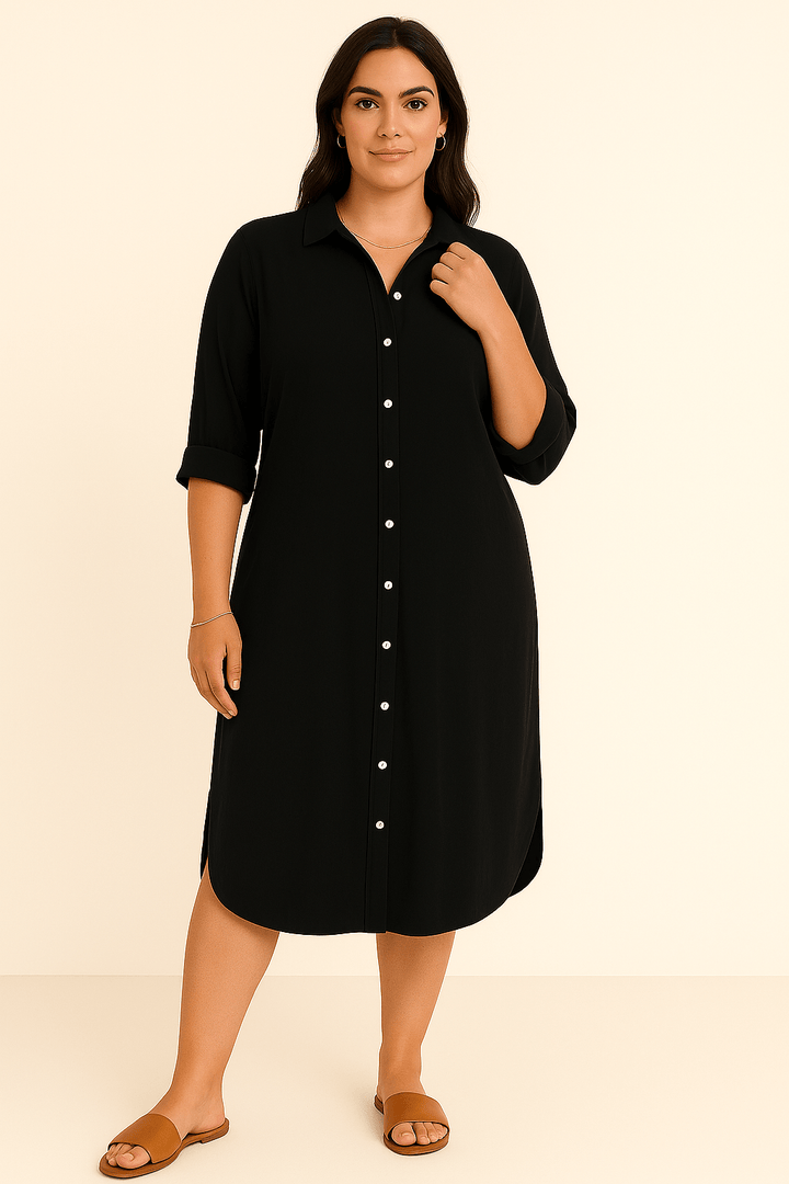 Ella | Casual Cotton Tummy Covering Dress