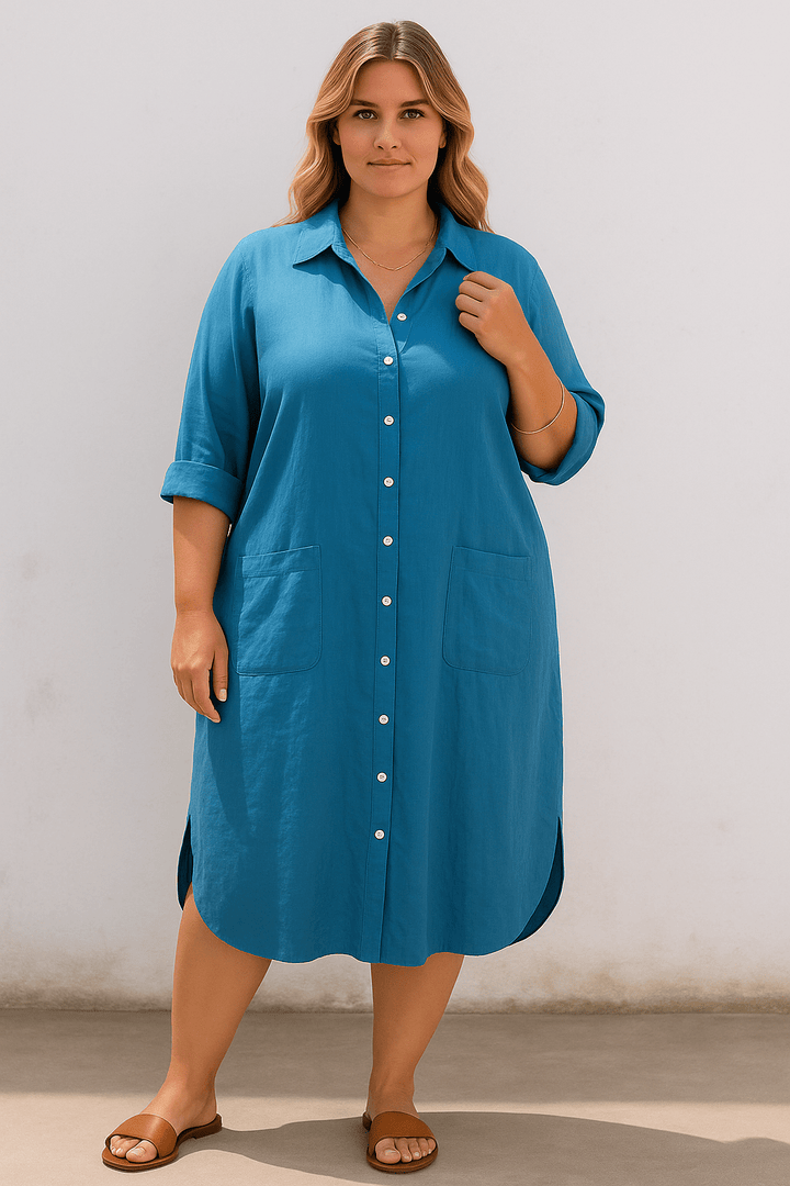 Ella | Casual Cotton Tummy Covering Dress