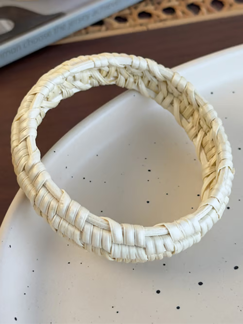 Braided Rattan Bracelet