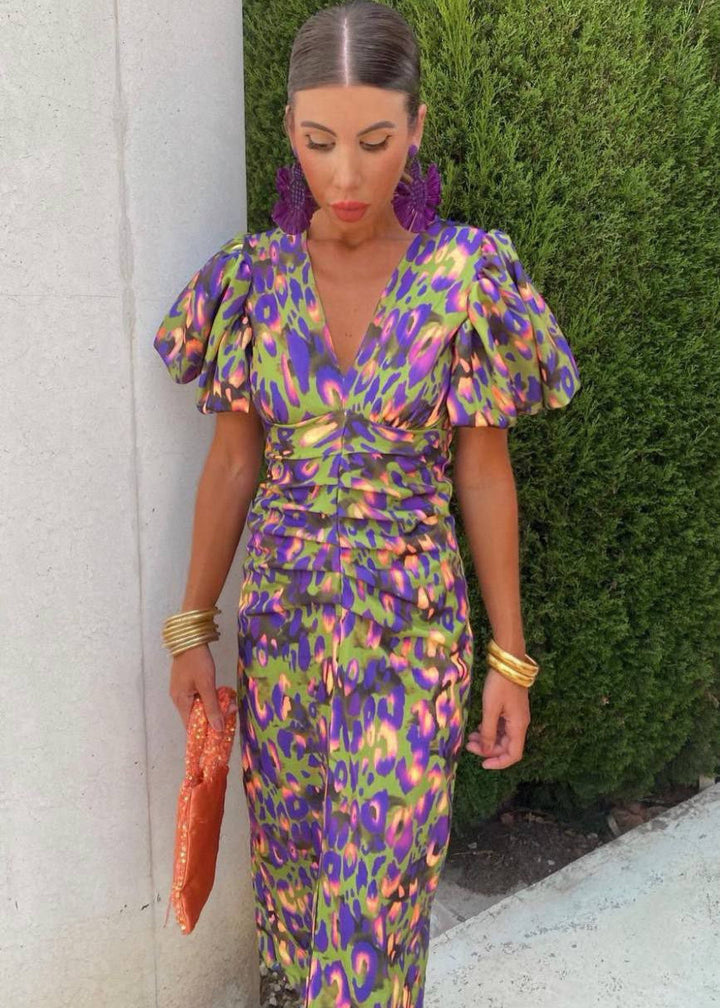 Daline - Elegant and Vibrant Dress