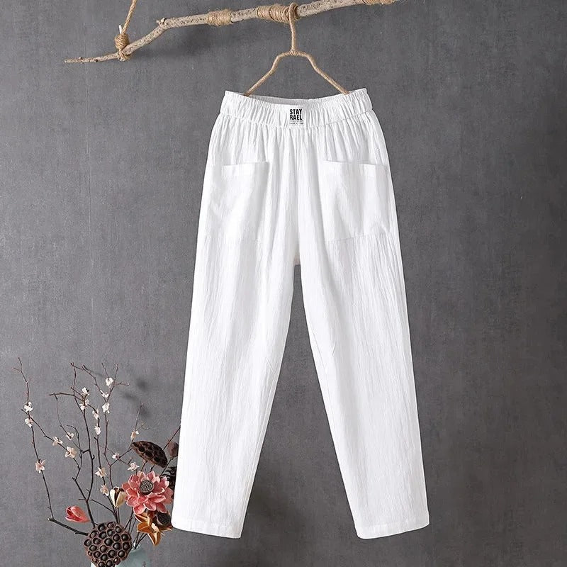 EcoEase™ - Casual Trousers made from Cotton and Linen