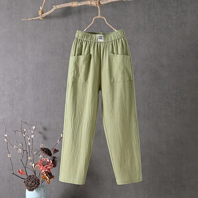 EcoEase™ - Casual Trousers made from Cotton and Linen