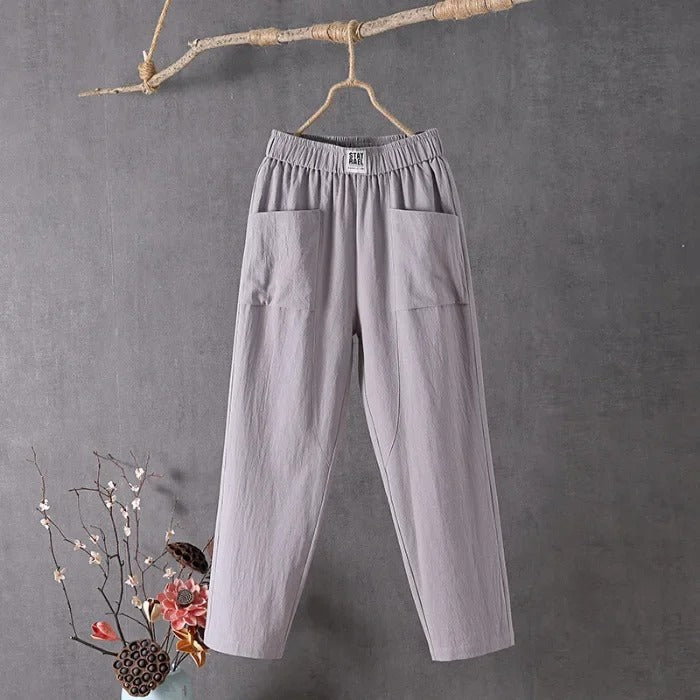 EcoEase™ - Casual Trousers made from Cotton and Linen
