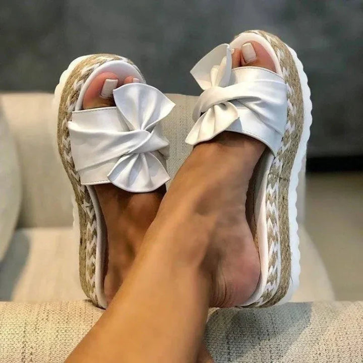 Rosetta | Stylish Platform Bow Sandals