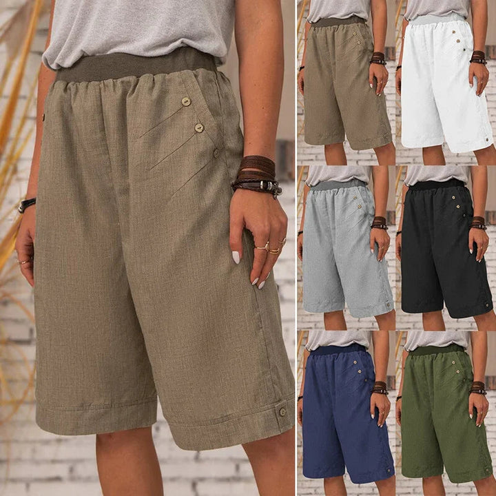 2025 Summer Sale - Ladies Summer Loose, Relaxed Knee-Length Shorts